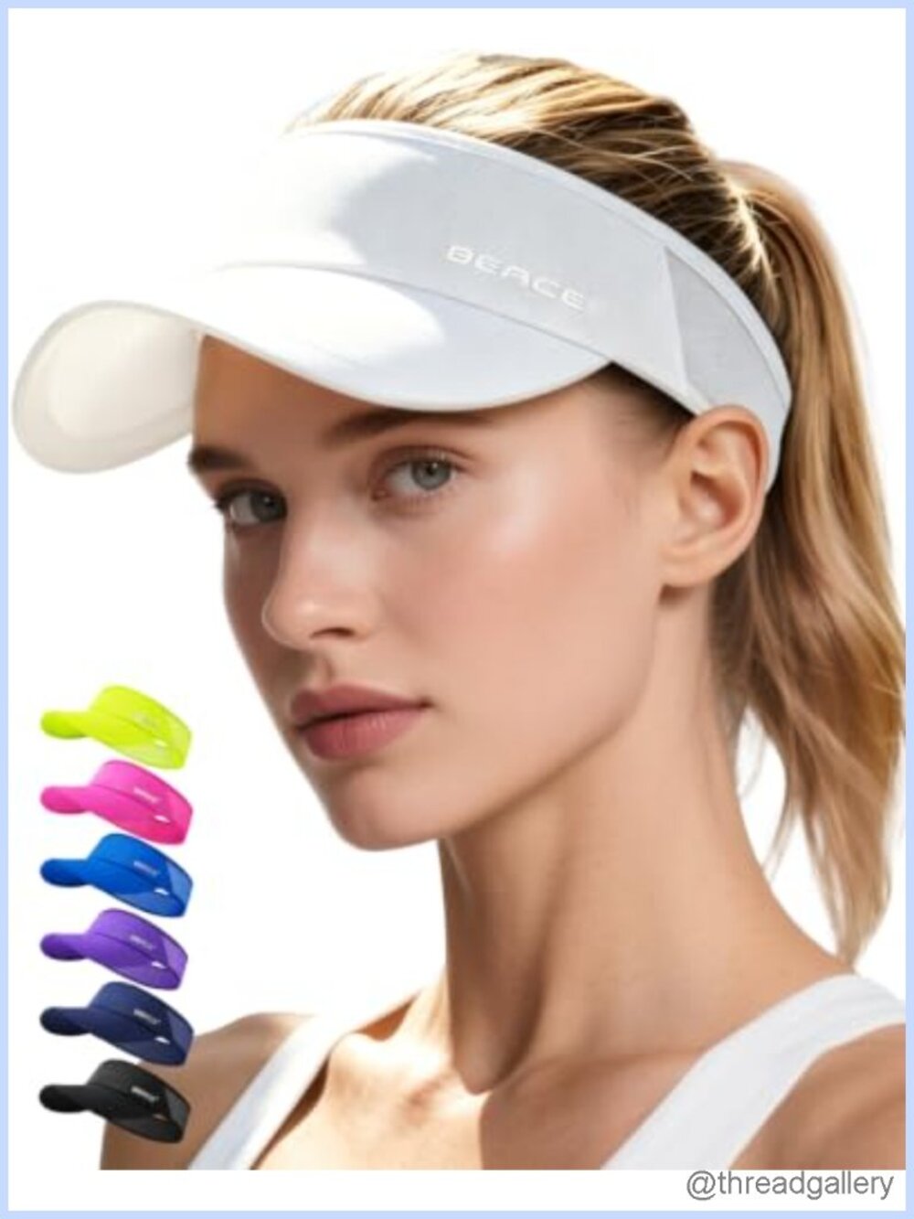 Lightweight Wicking Stretchy Sports Sun Visor for Golf Tennis Running